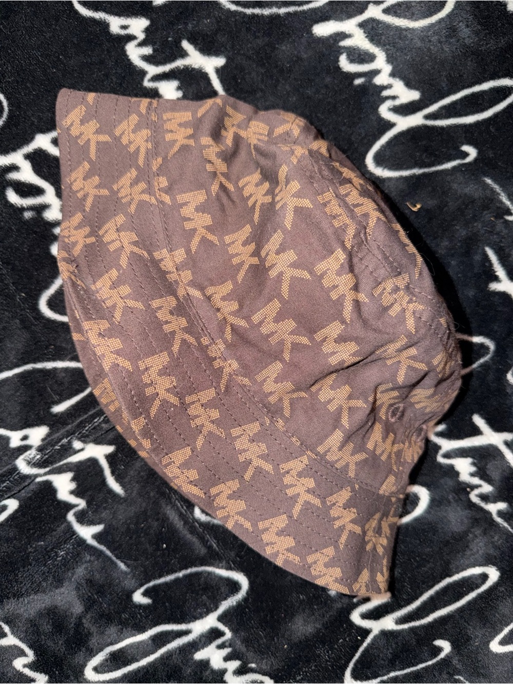 MK Logo Brown Bucket Hat - Michael Kors Inspired
